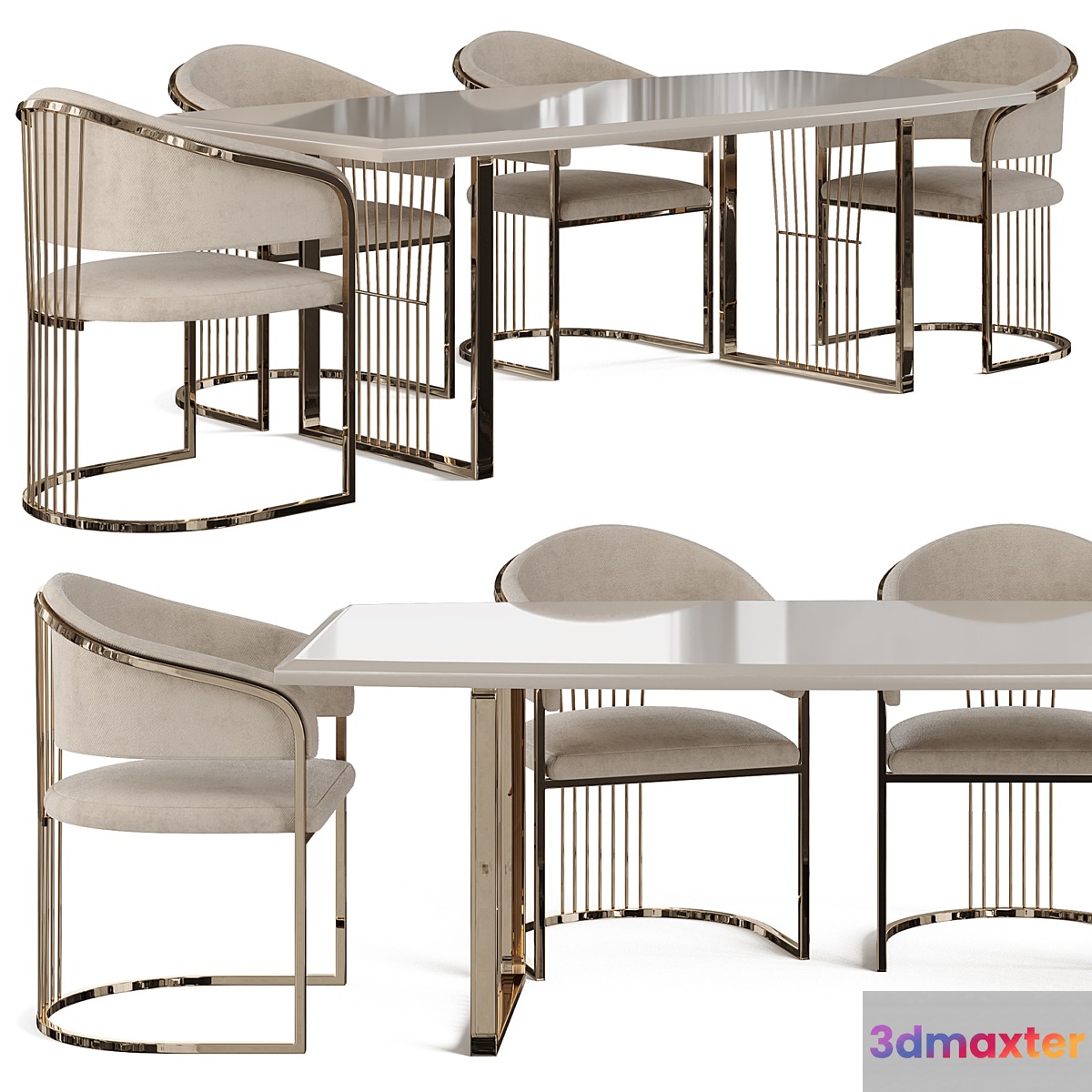 Dining table and chair Gabba Prag