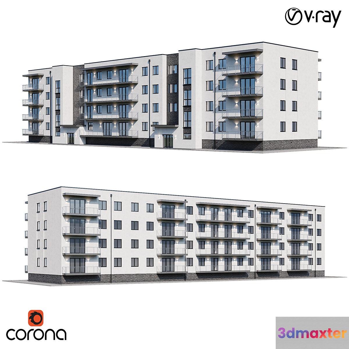 Apartment house 1 3D Max