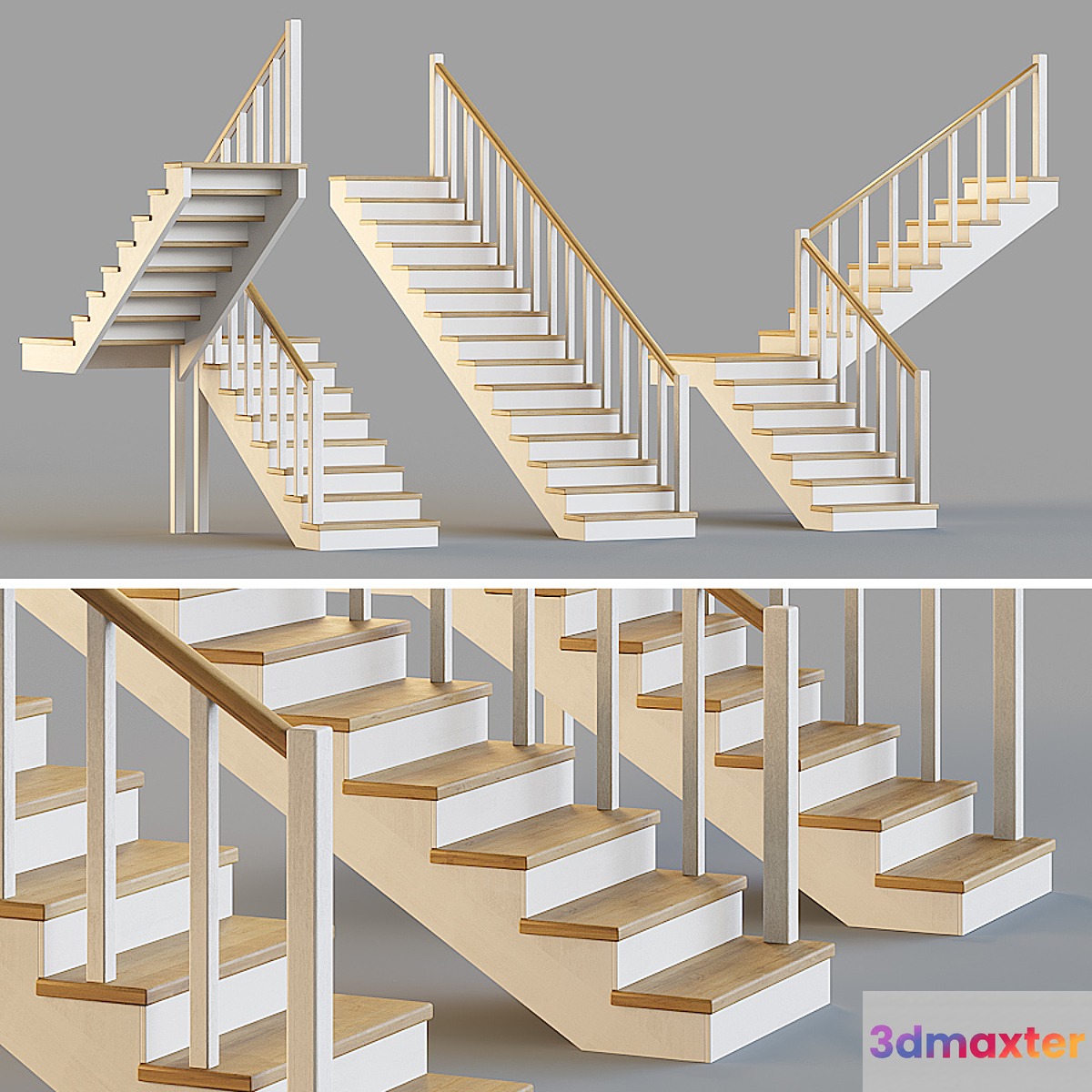 Wooden stairs for a private house 1 - No.2