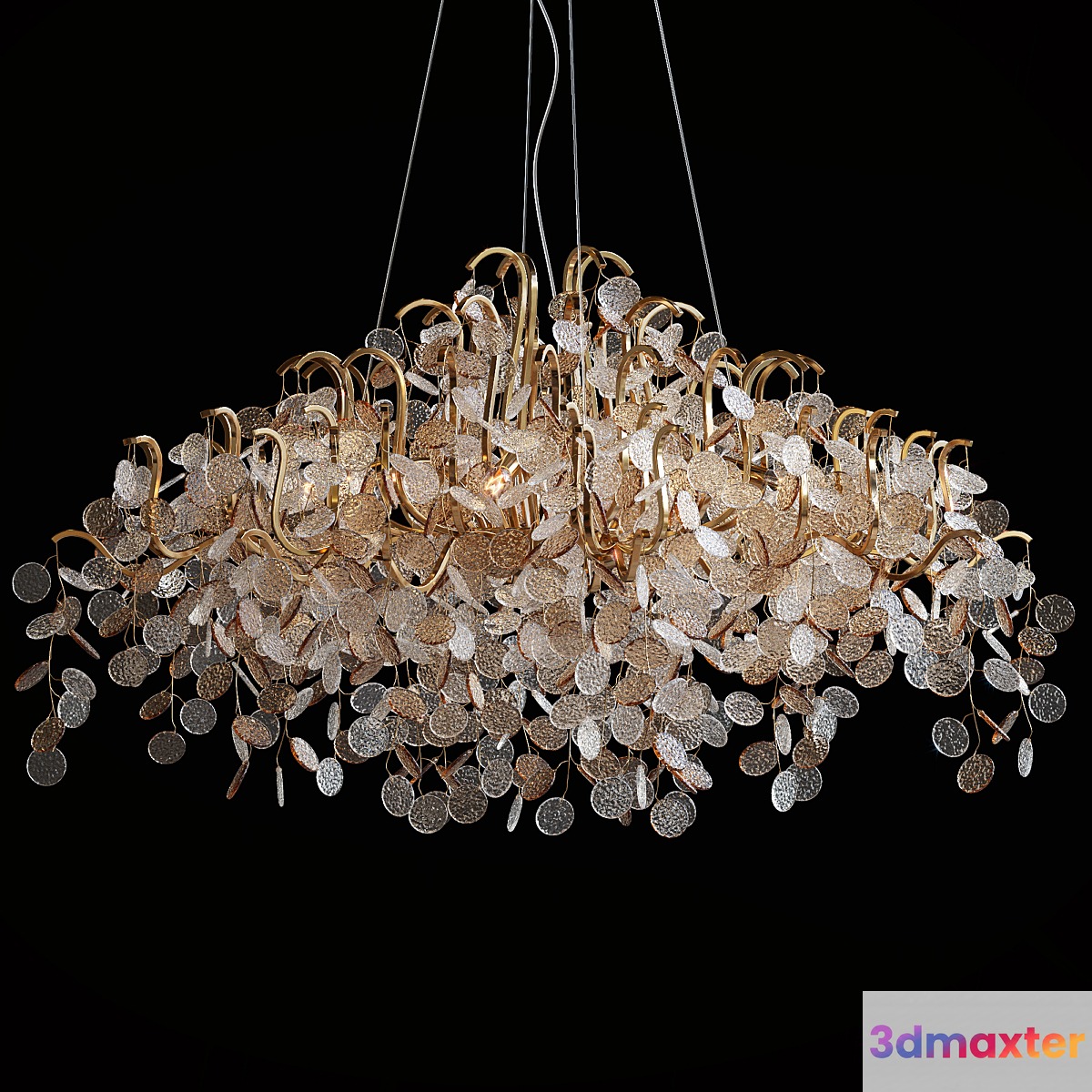 Hanging chandelier Crystal Lux Tenerife TENERIFE SP9 3D Max