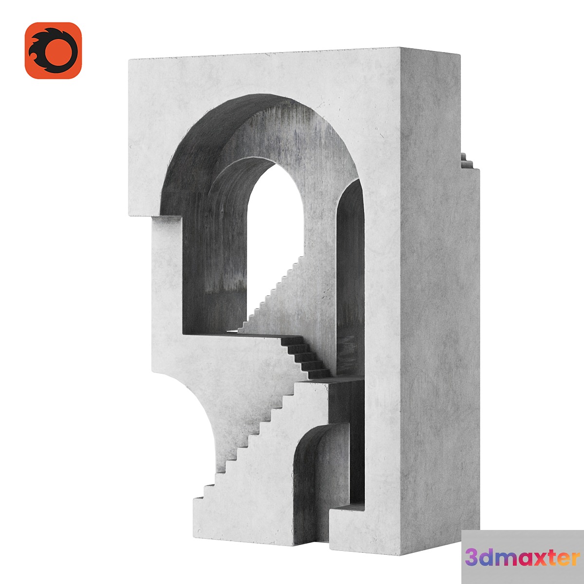 Sculpture Stairway No.13 by David Umemoto 3D Max