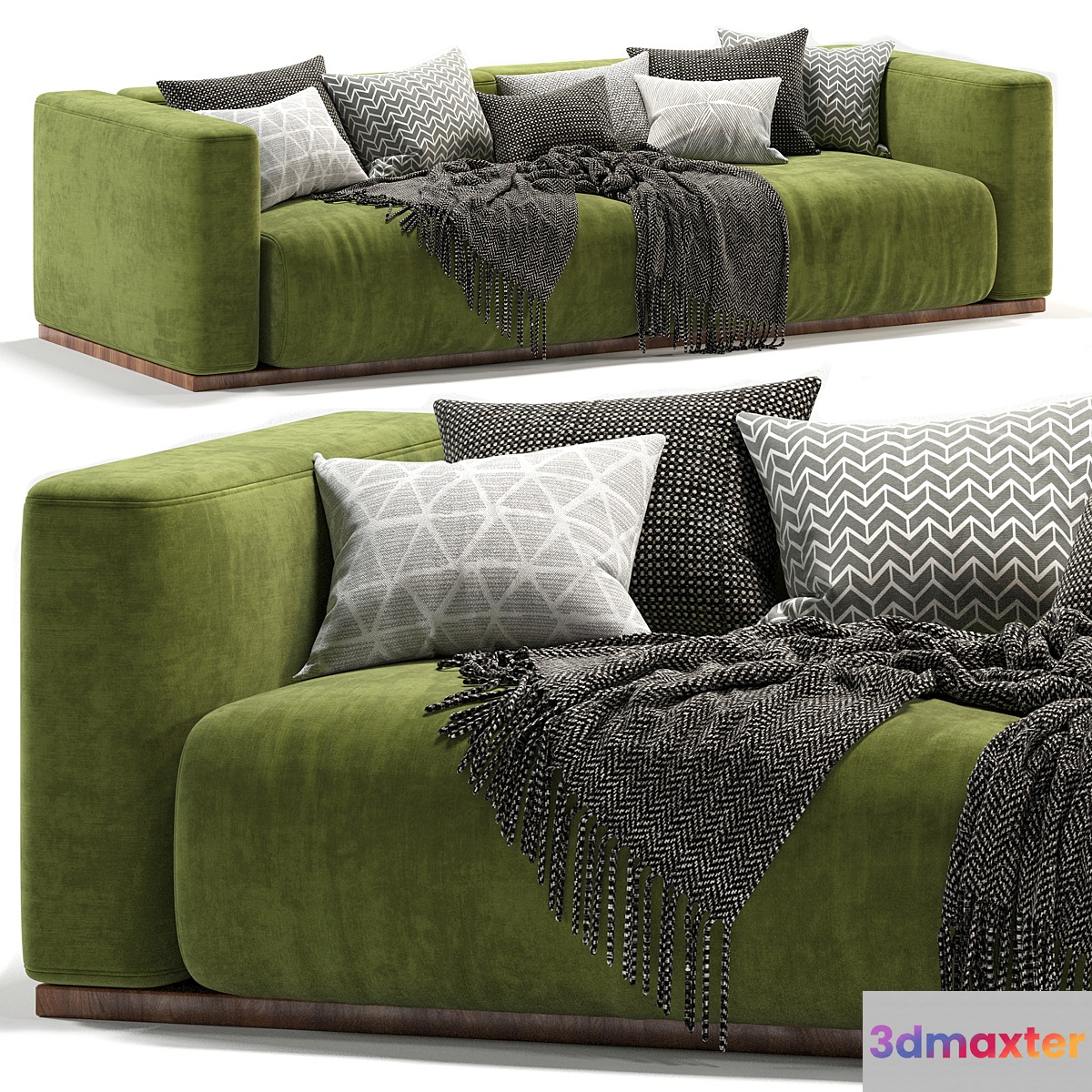 Lario Flexform double sofa-green