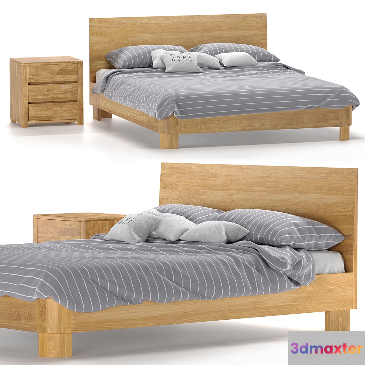 Lausanne bed 3D Max