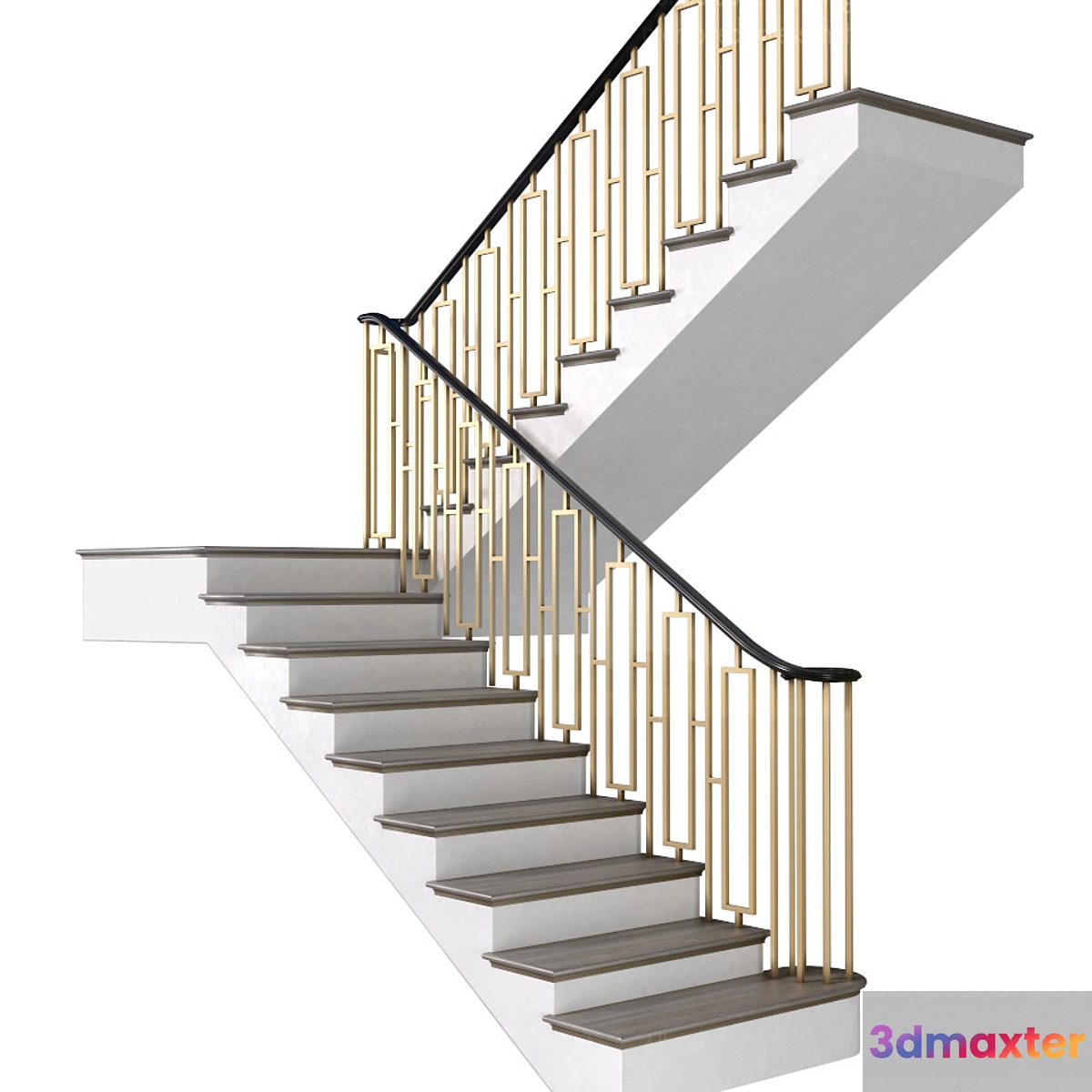 Modern staircase in Art Deco style. - No.2