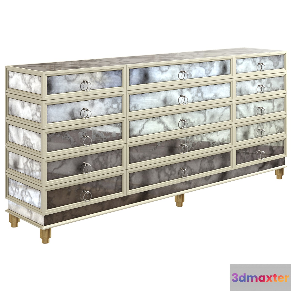 Aged Mirrored Dresser Iris by Rooma Design - No.2