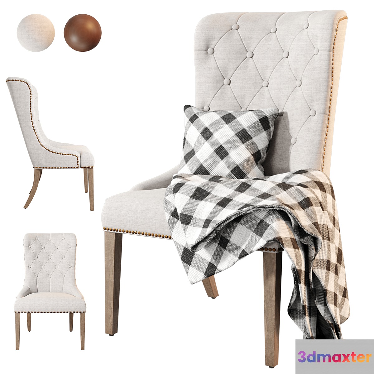 Elouise dining chair 3D Max