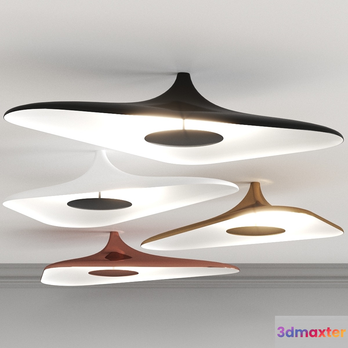 Luceplan Soleil Noir by Studio Odile Decq  Ceiling Light - No.2