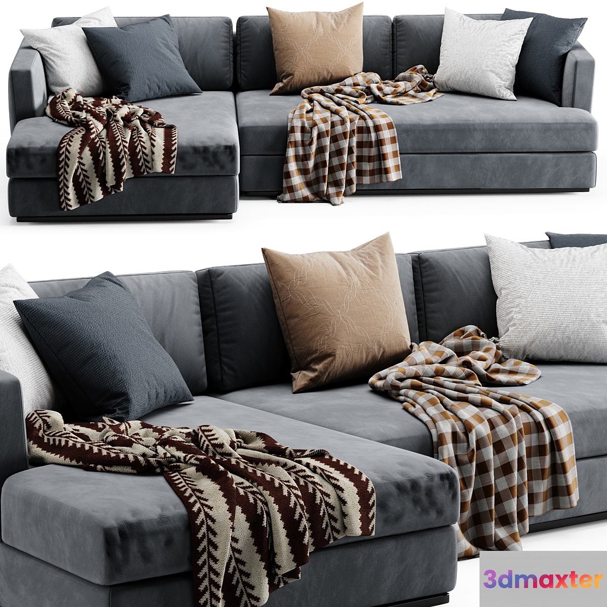 Flexform Barret Chaise Longue Sofa - No.2