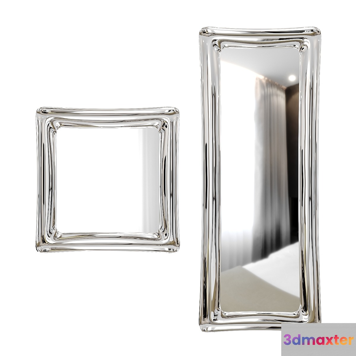 Wall mirror Sinuo modern mirror by Riflessi - No.2