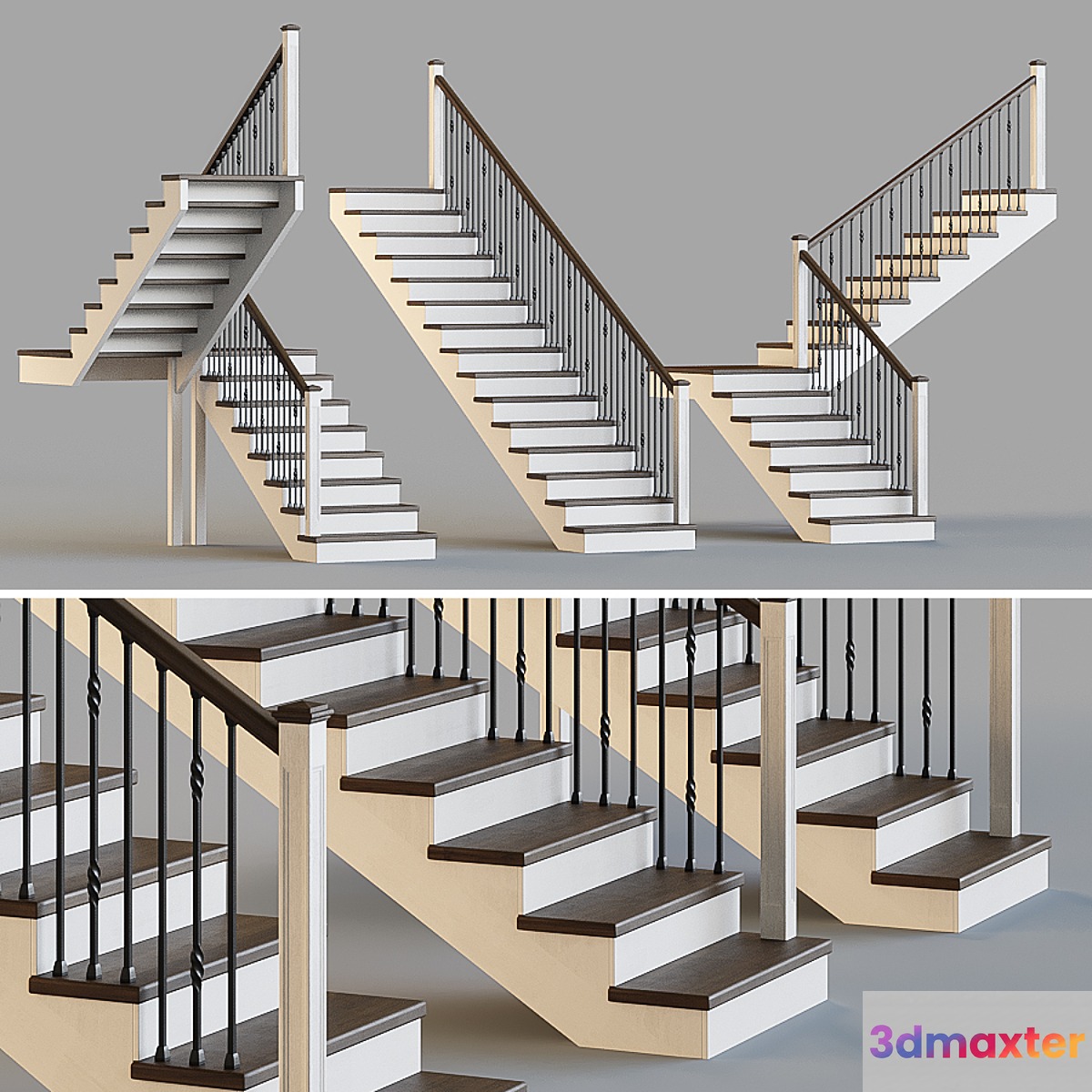 Wooden stairs for a private house 3 - No.2