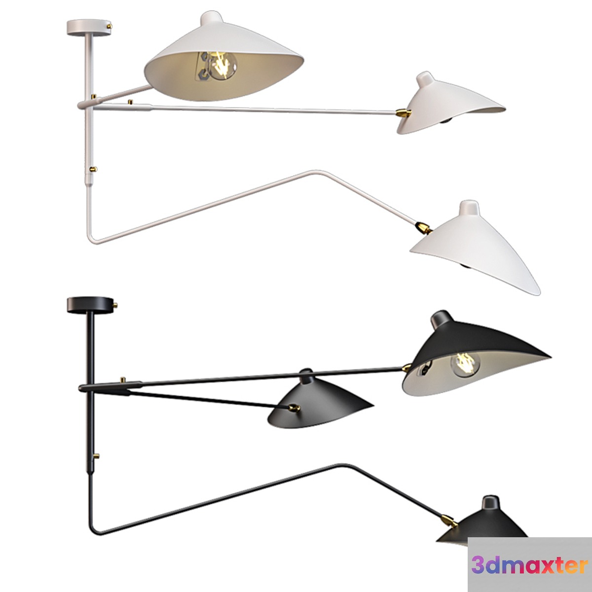 Ceiling chandelier ST Luce Spruzzo 3D Max