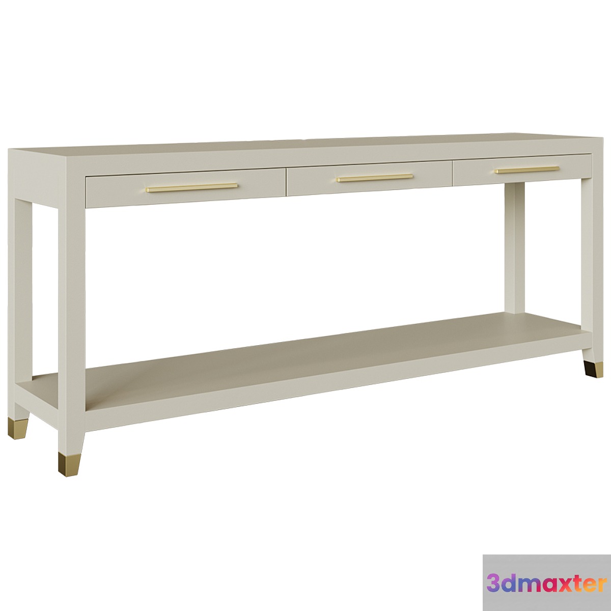 Restoration Hardware Console 3D Max