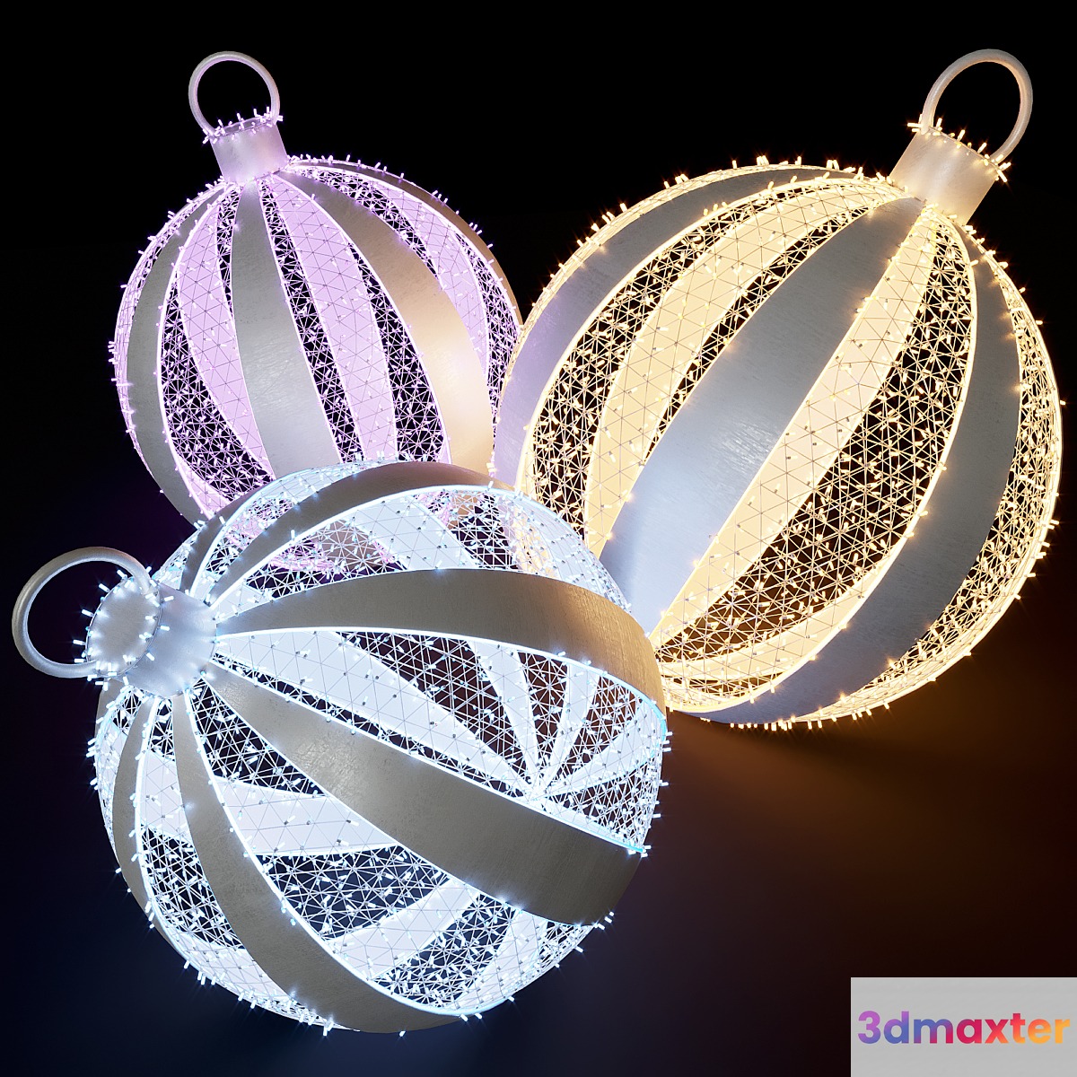 Christmas balls from garlands