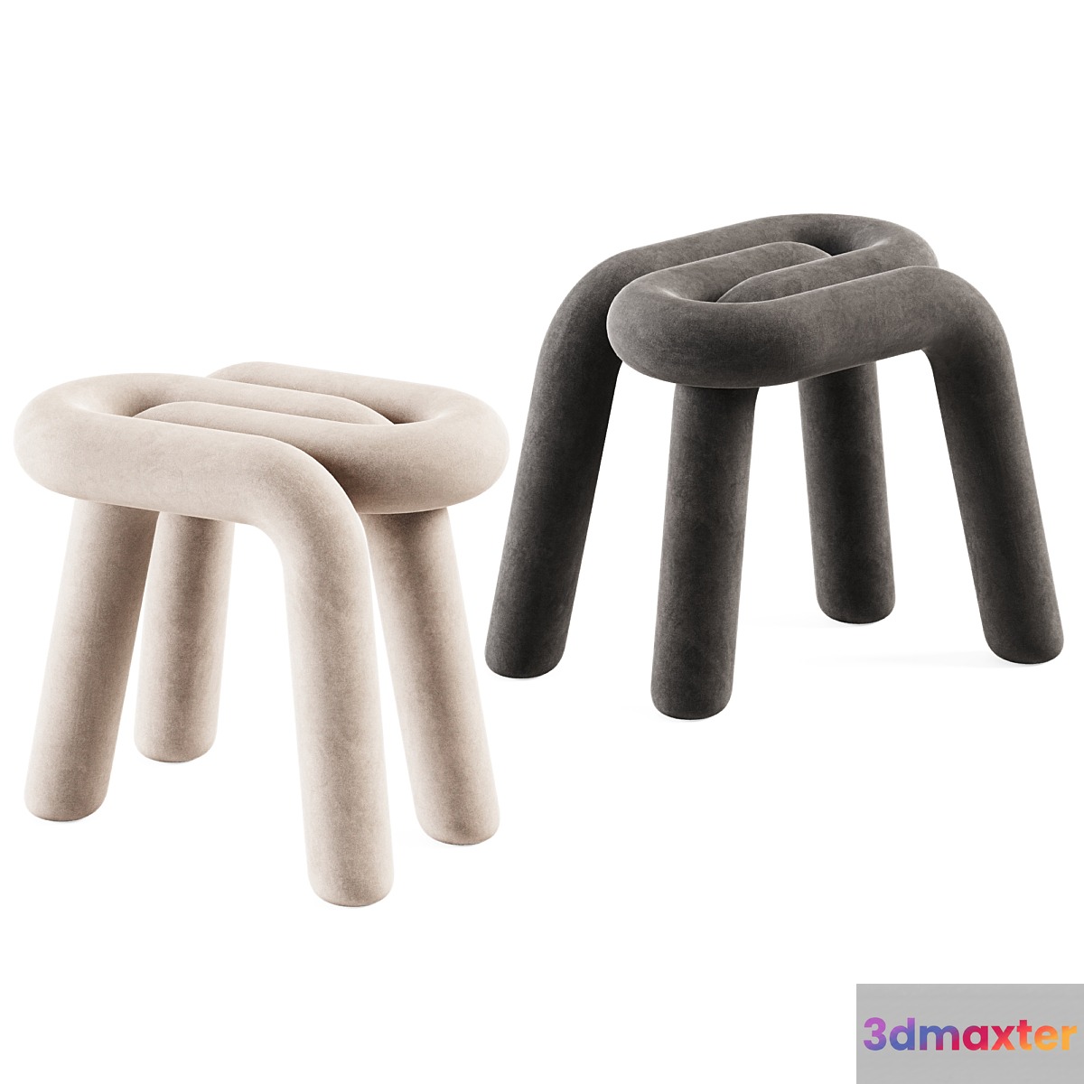 Bold Stool by Mustache _ Curved Chair