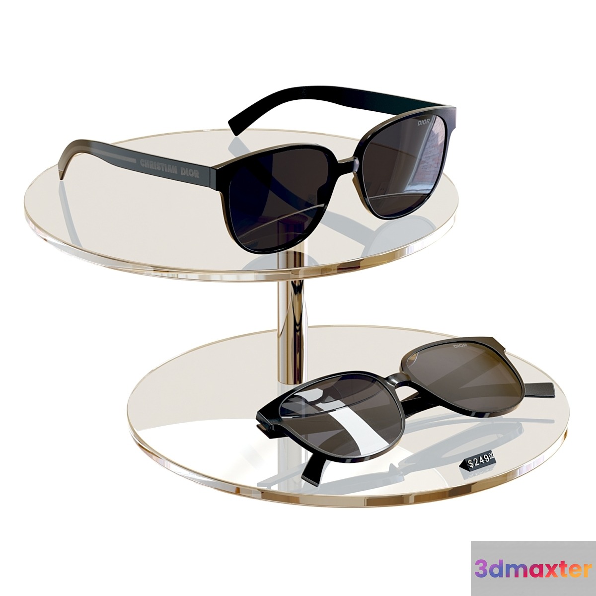 Store Display _ Dior _ Sunglasses Flag 1 Black - No.4