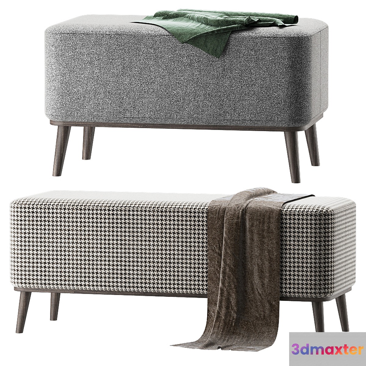 designer pouf roob look