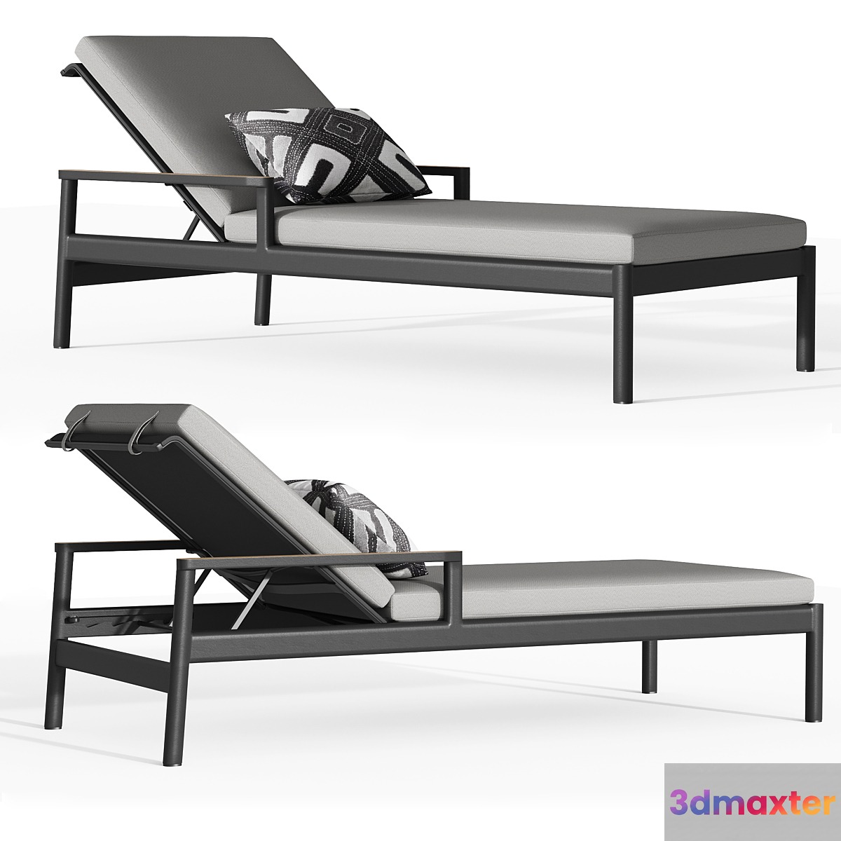 Rh Marino Aluminum Chaise - No.2