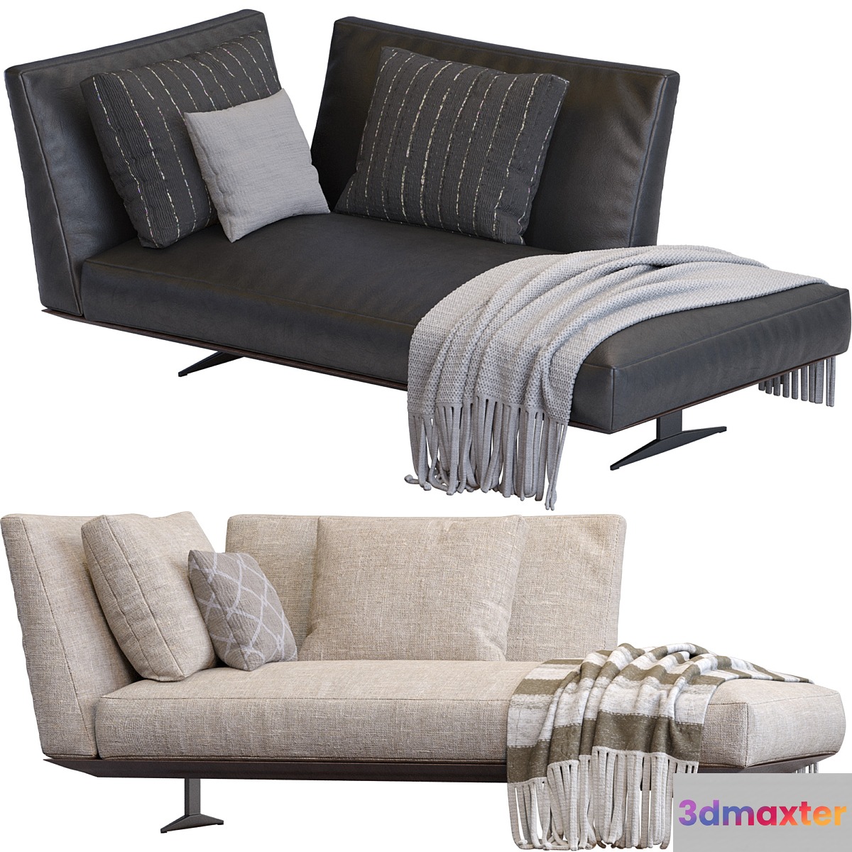 Chaise Lounge Evergreen By Flexform 3D Max