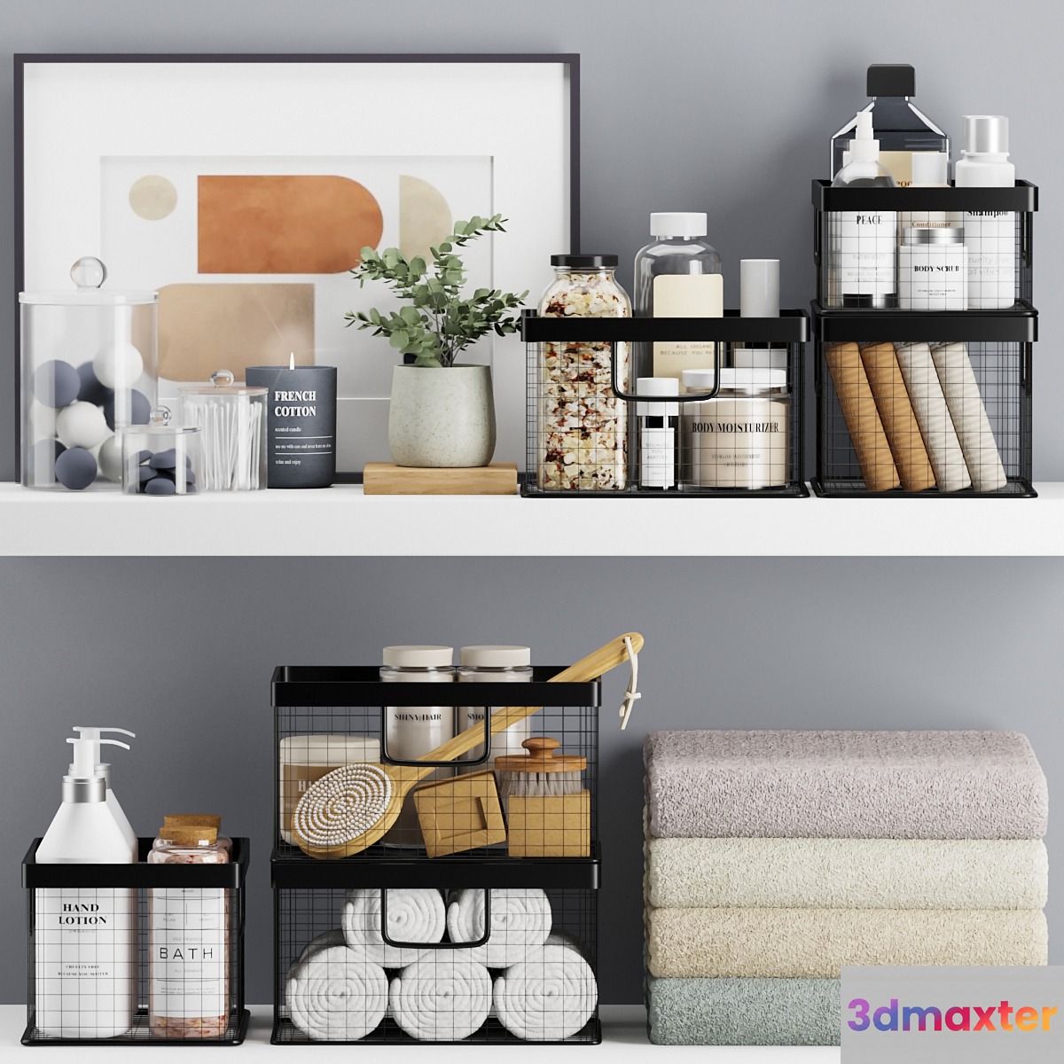 Bathroom accessories 0002 3D Max