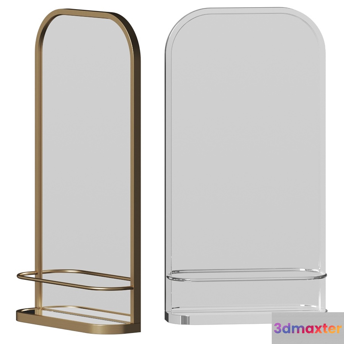 Seamless Wall Shelf Mirror by West Elm