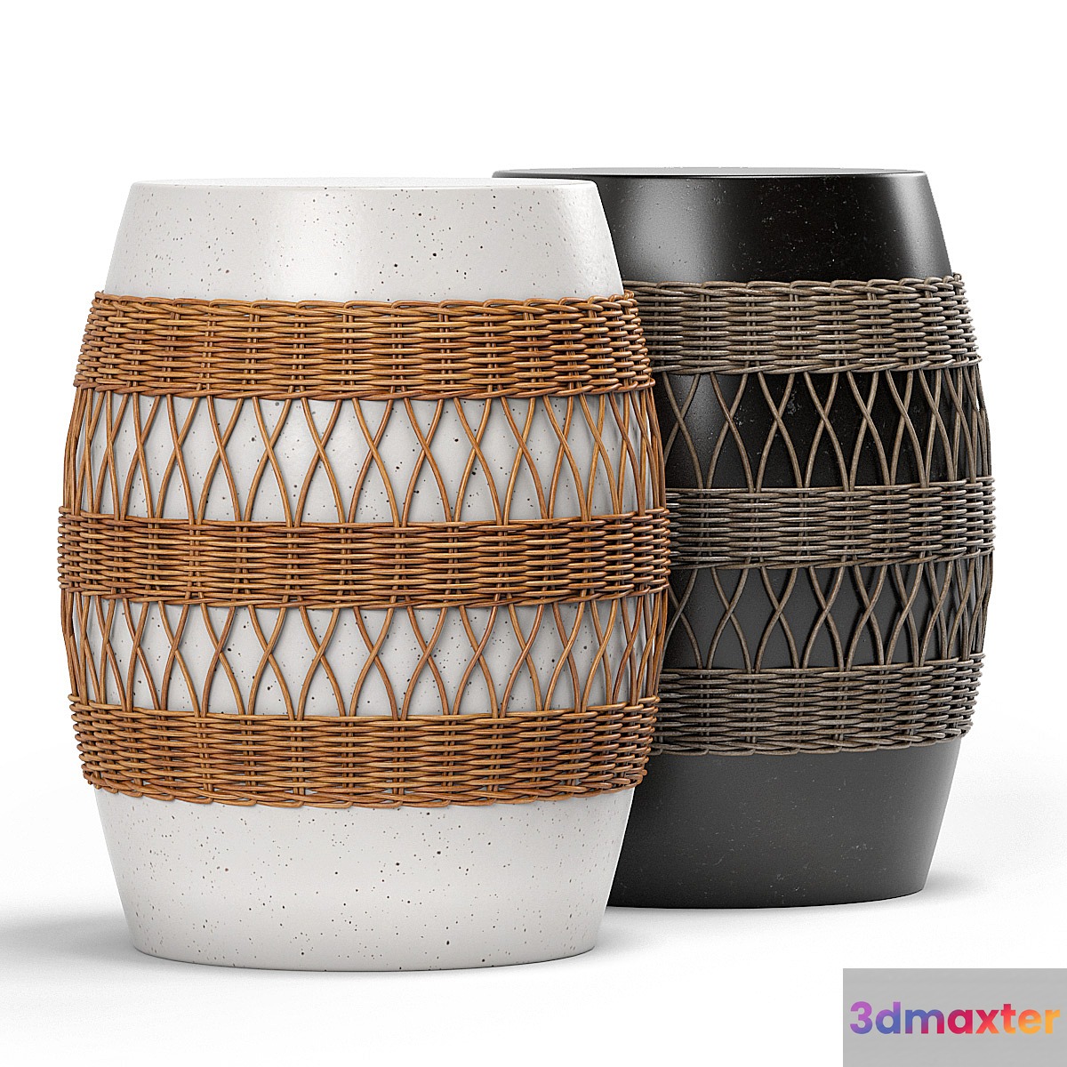 Maggie rattan wrapped stool