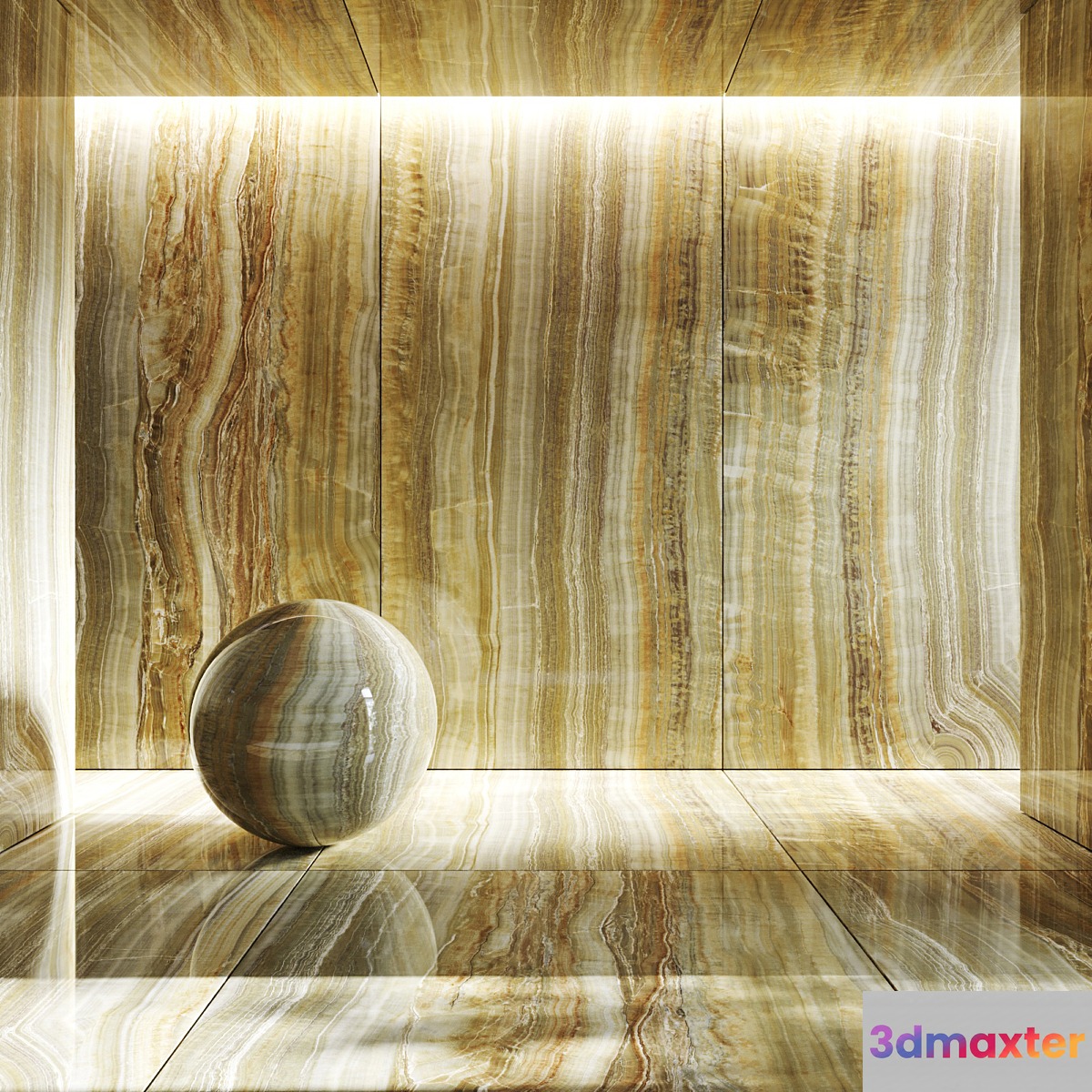 Onyx porcelain stoneware Onice Verde - No.2