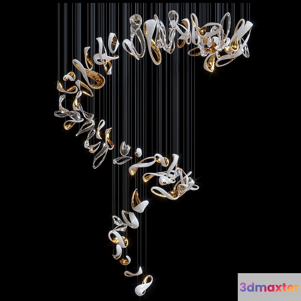 Suspended installation Vargov Design - Infinity 3D Max