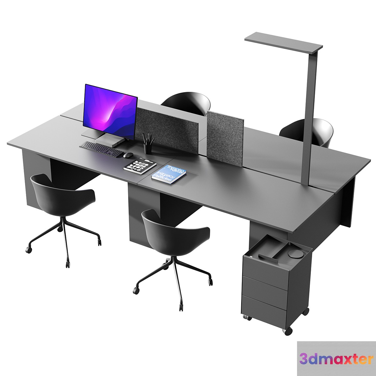 Gumpo Office table set (corona 7+ vray)