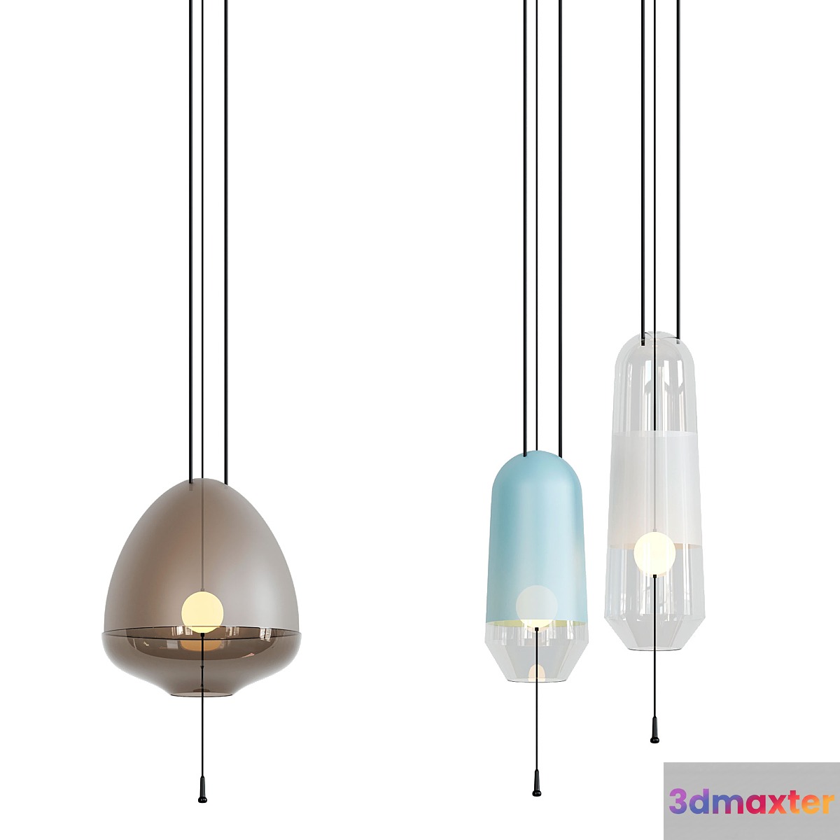 Limpid: Handblown Glass Lights from VANTOT 3D Max