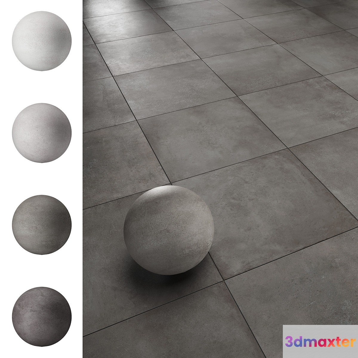 Сoncrete slab Caesar Wide 3D Max