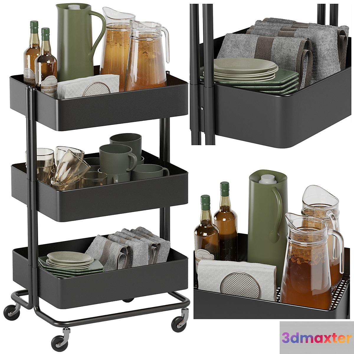 Ikea kitchen Rolling storage-2