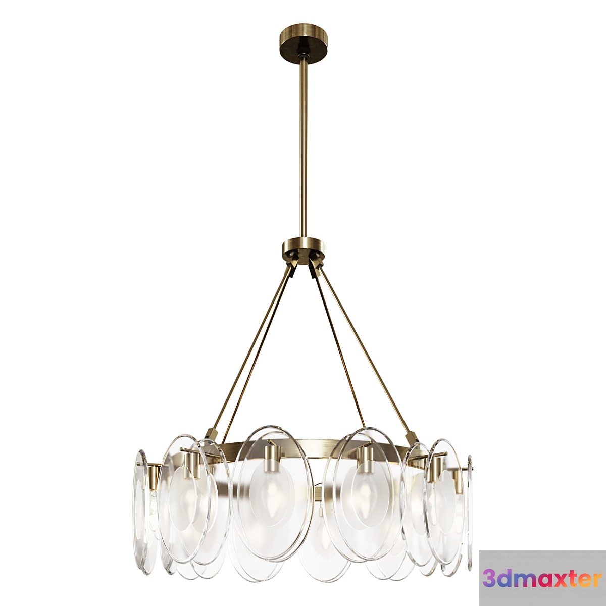 Eichholtz chandelier CHANDELIER SUBLIME lamp 3D Max