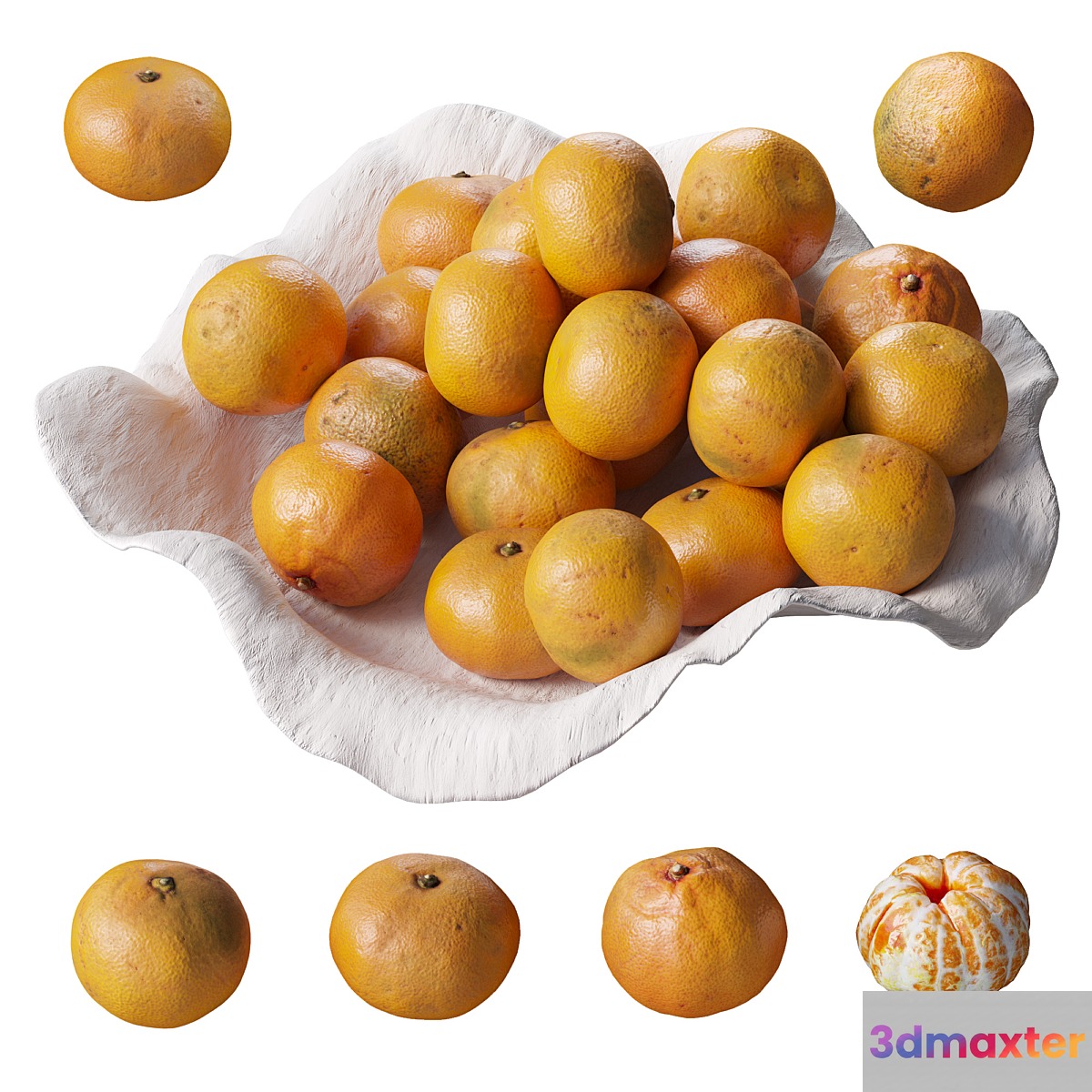 Tangerines in a clay bowl - No.2