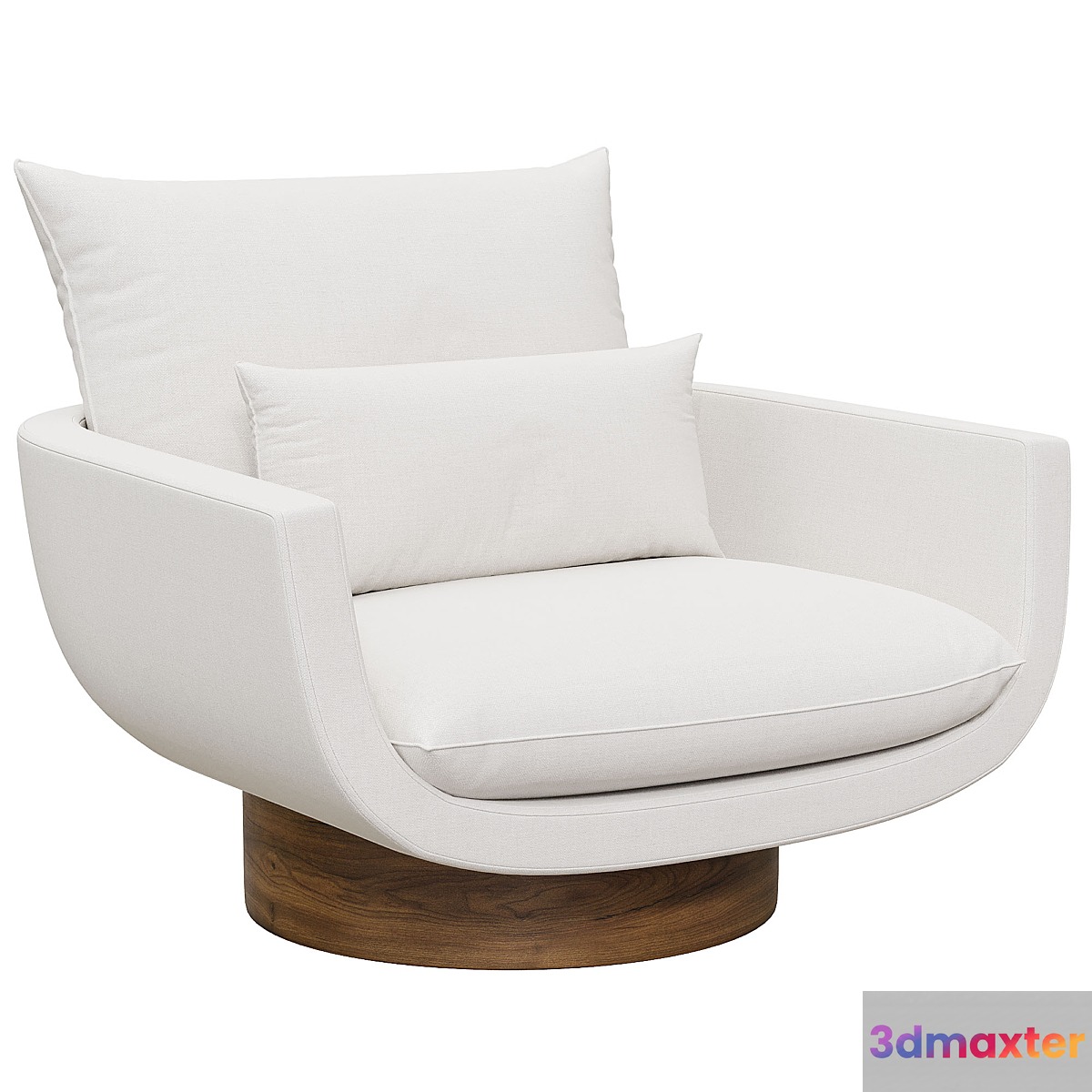 Rua Ipanema Lounge Chair by Yabu Pushelberg in Textured Wool 'High Base' - No.2