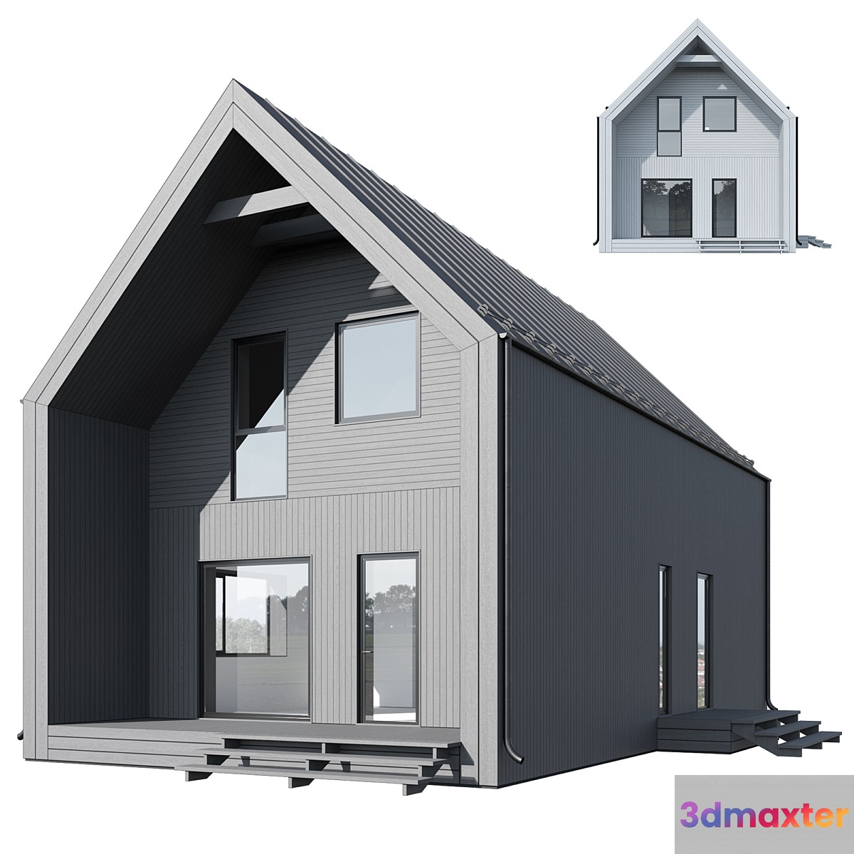 Modular house 01 3D Max