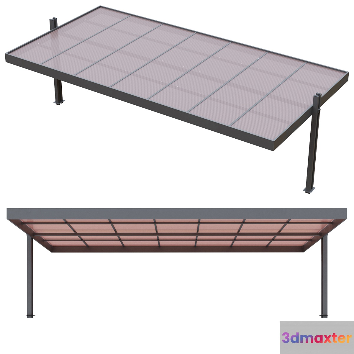 Polycarbonate car park carport