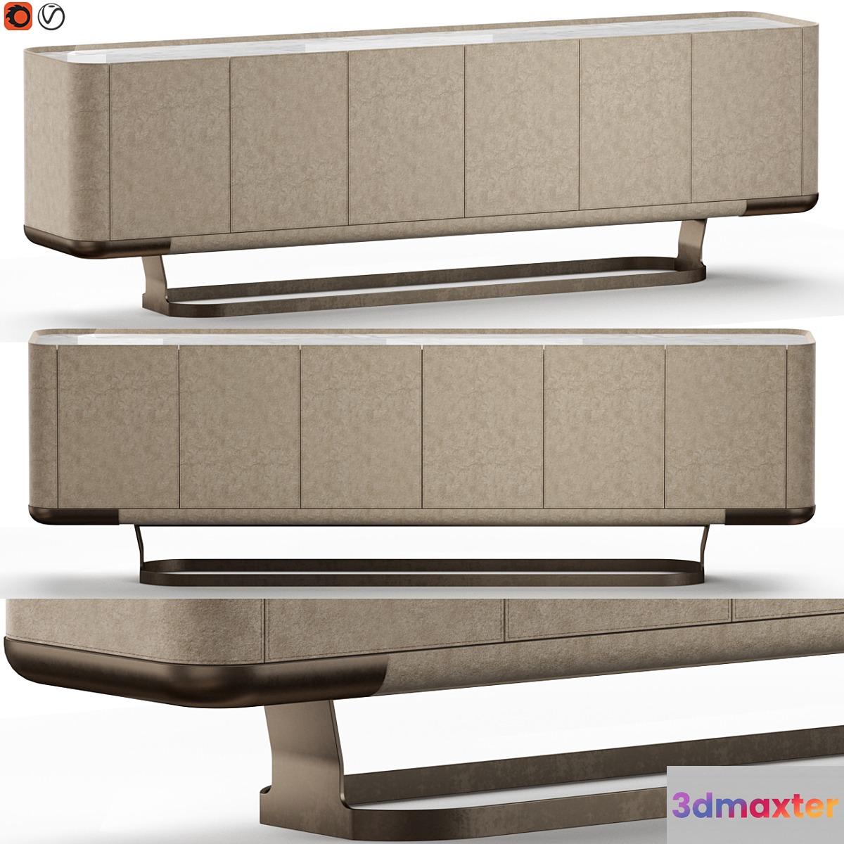 Longhi Concord Sideboard 01 3D Max