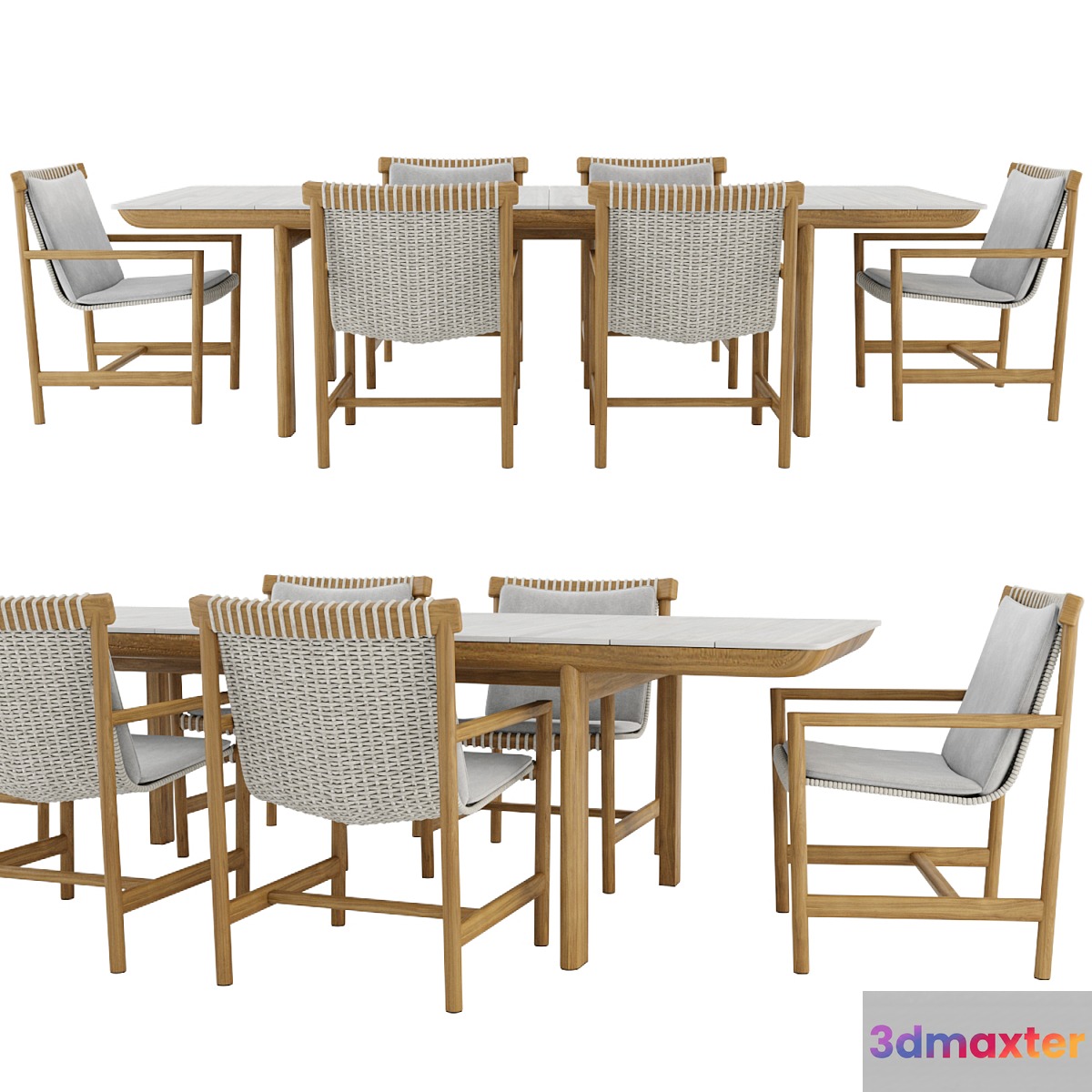 Amanu Table and Chair by Tribu