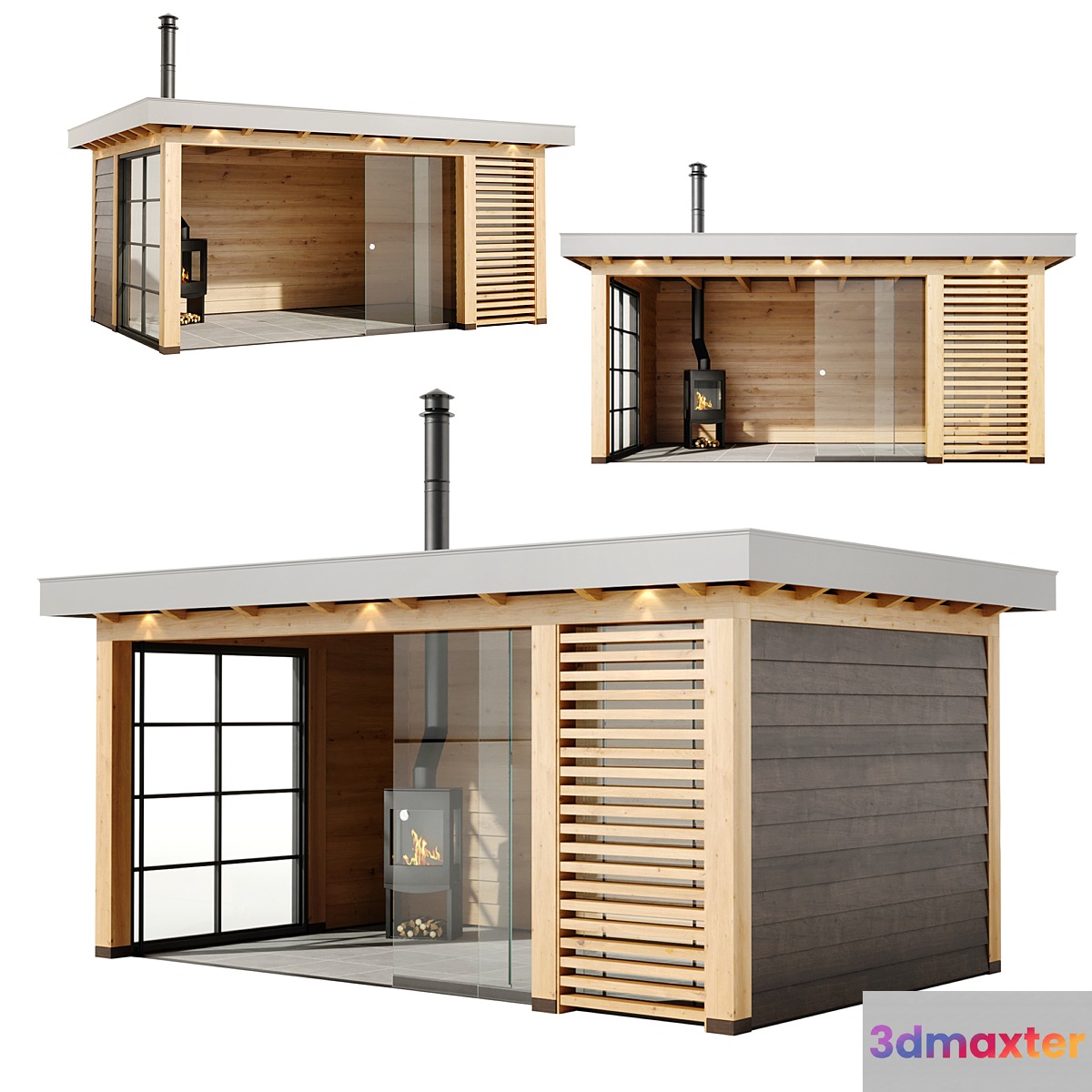 Gazebo with oven Buitenpracht 3D Max