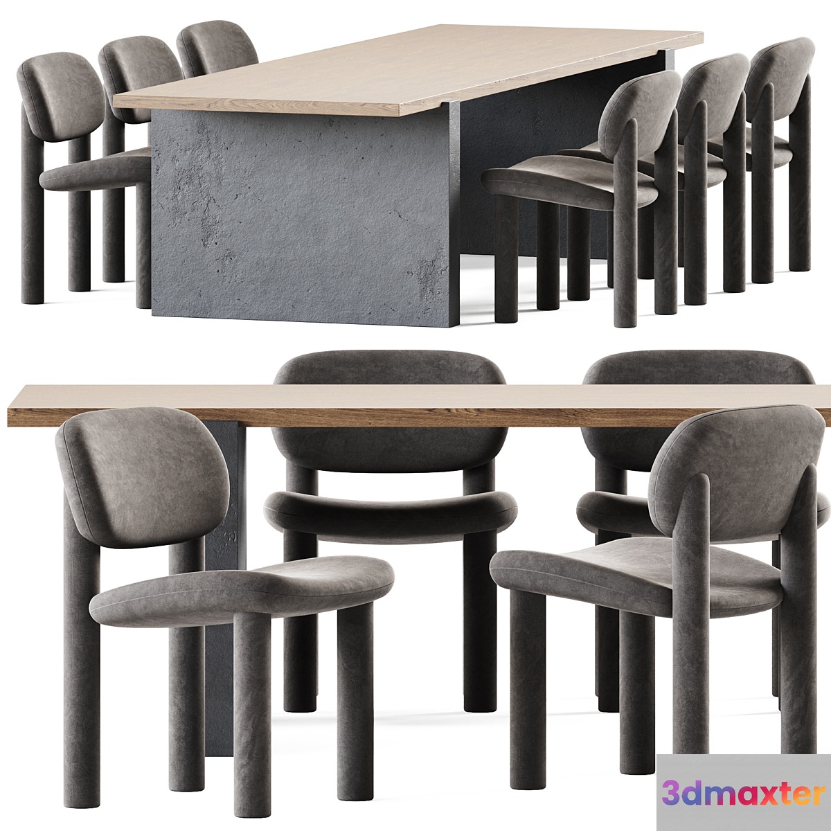 Table Accademia by Cimento and Chair Tottori Driade - No.3