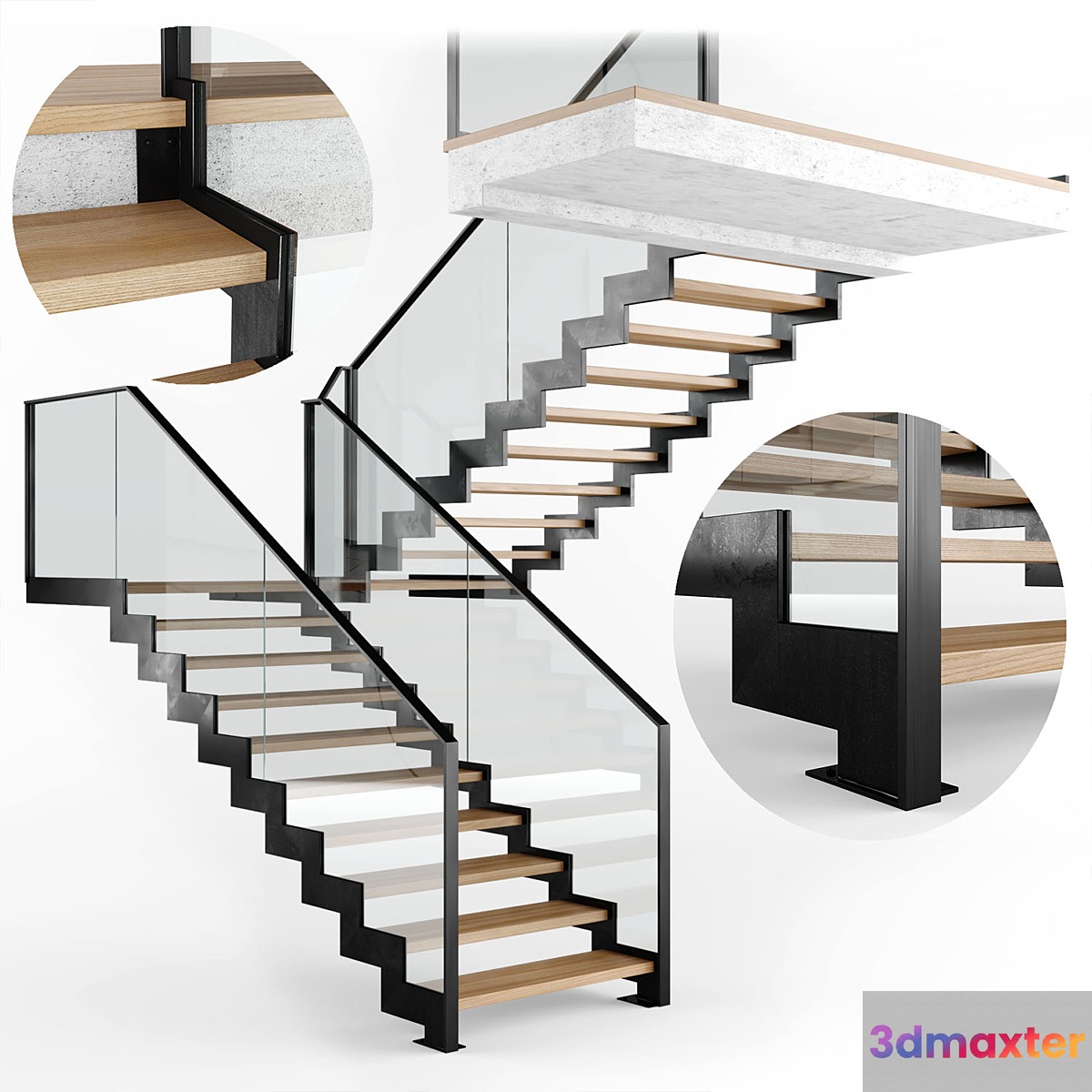 Modern interior stair 09