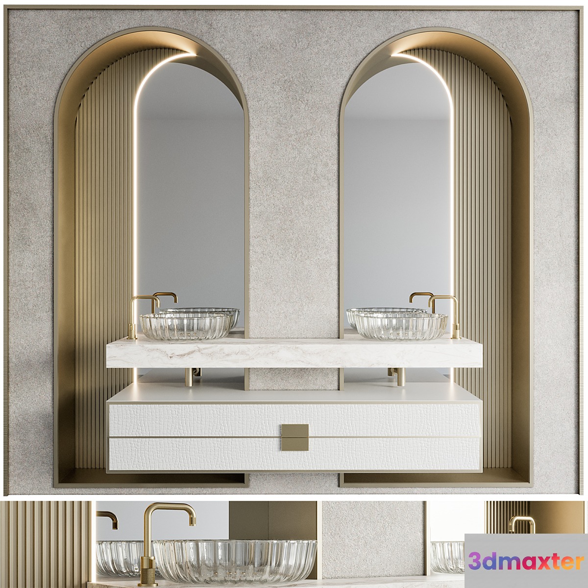 Bathroom Furniture 19 - No.3 3D Max