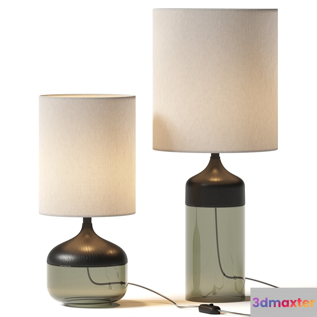 Pottery Barn Stephe Glass Table Lamps