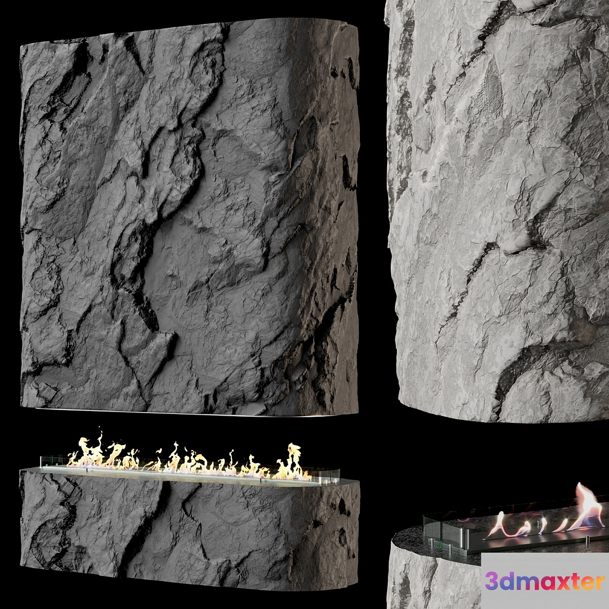 Fireplace №4 3D Max