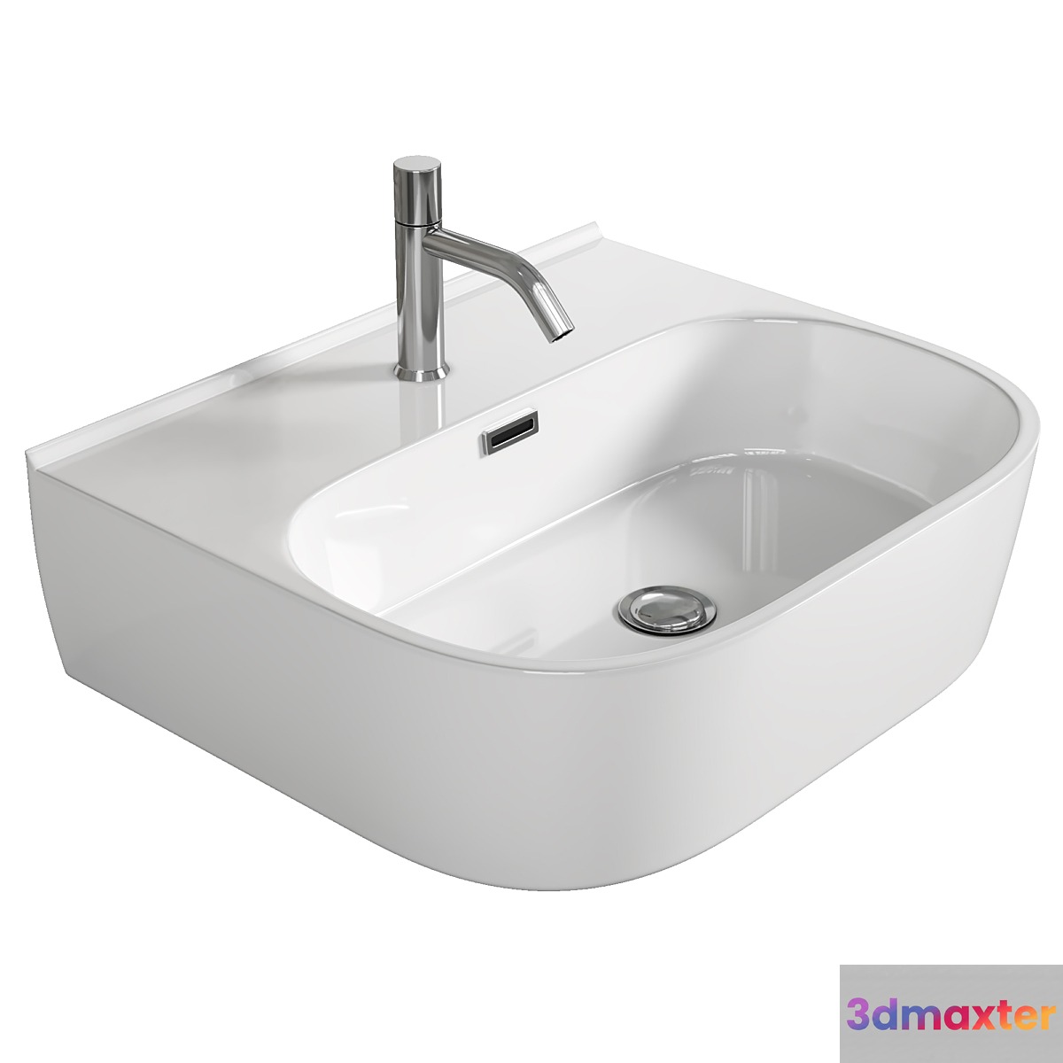 Lavabo sospeso lavandino da appoggio Synthesis 50 Olympia 3D Max