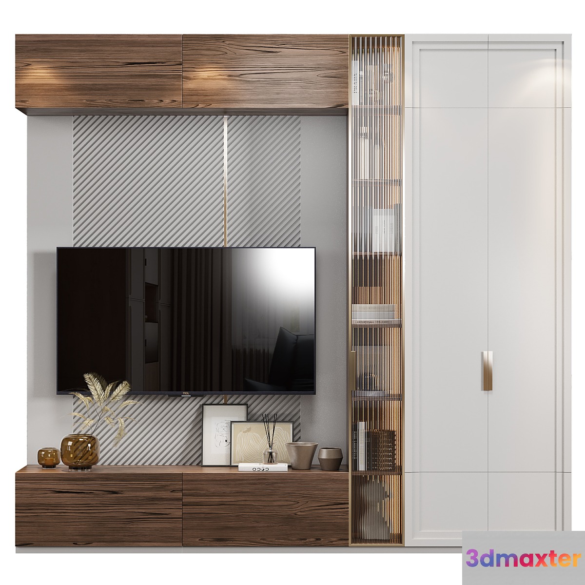 Neoclassical TV wall 024