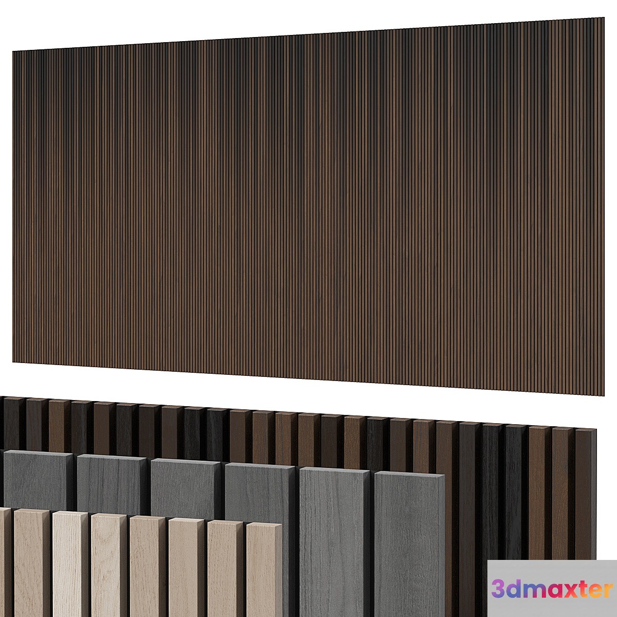 Panels with slats