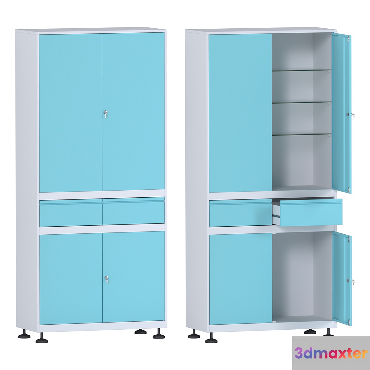 medical cabinet Rommel 3D Max