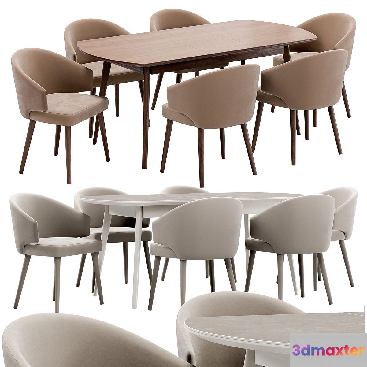 Alisia dining chair and Atlas table