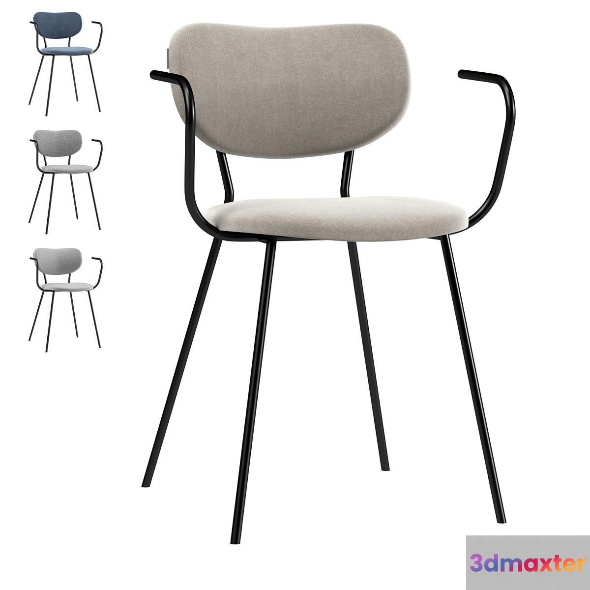 Chair with armrests Melt